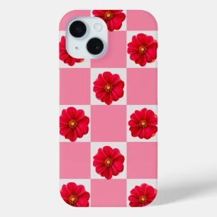 Schattigee bloementelefoonhoesjes iPhone 15 case