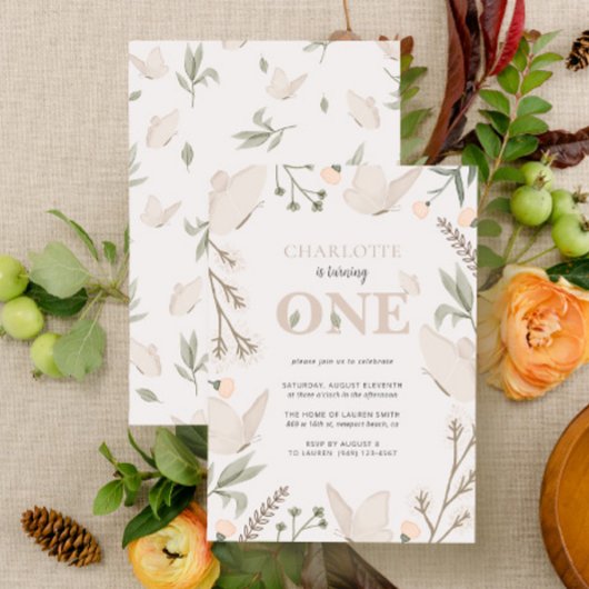 Schattigee bloemenvlinder wordt 1 jaar kaart