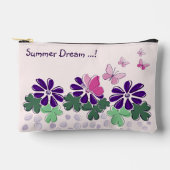 Schattigee Bloemenvlinders Doodle Naam Etui (Voorkant)