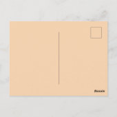 Schattigee bloemenvos briefkaart (Achterkant)