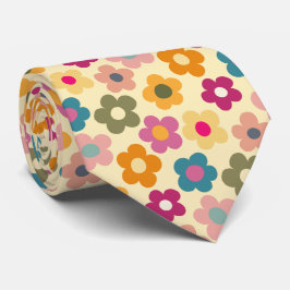 Schattigee Bloemenweide Patroon Stropdas