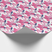 Schattigee bloemliefde cadeaupapier (Hoek)