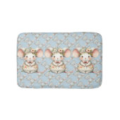 Schattigee Bloemmuis Jurk Bloemkroon Badmat (Voorkant)
