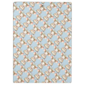 Schattigee Bloemmuis Jurk Bloemkroon Klembord (Achterkant)