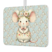 Schattigee Bloemmuis Jurk Bloemkroon Luchtverfrisser (Links)