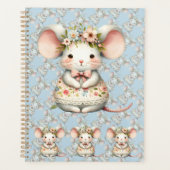 Schattigee Bloemmuis Jurk Bloemkroon Planner (Voorkant)