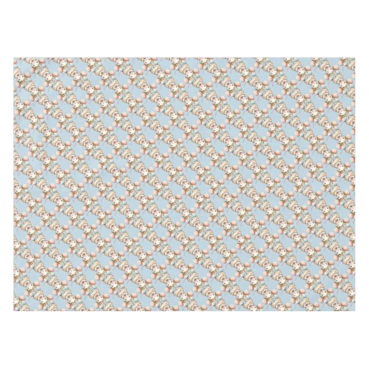 Schattigee Bloemmuis Jurk Bloemkroon Tafelkleed (Voorkant (Horizontaal))