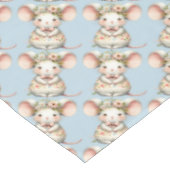 Schattigee Bloemmuis Jurk Bloemkroon Tafelkleed (Gekanteld)