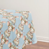 Schattigee Bloemmuis Jurk Bloemkroon Tafelkleed (Voorbeeld)