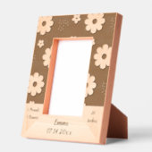 Schattigee bloemnaam/verjaardagsfoto gegraveerde lijstjes (Links)