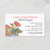 Schattigee bloemontwerper Bloemist Visitekaartje (Voorkant)