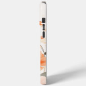 Schattigee Bloempatroon Naam iPhone Case (Achterkant / Links)