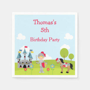 Schattigee Blonde Knight 'Ik ging naar' Servet