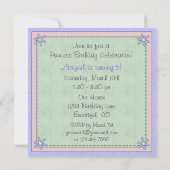 Schattigee blonde prinses sprookje verjaardagsuitn kaart (Achterkant)