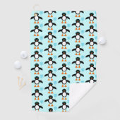 Schattigee Blue Baby Boy Penguin Golf Handdoek (Insitu)