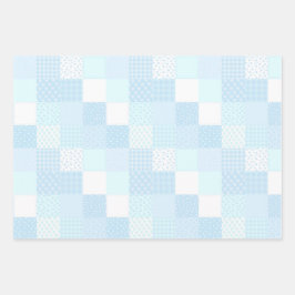 Schattigee Blue Baby-coördinerende Design Inpakpapier Vel