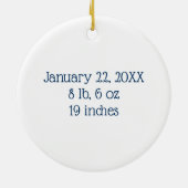 Schattigee Blue Baby Dragon Eet een Cupcake Keramisch Ornament (Achterkant)