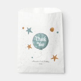 Schattigee Blue Balloon 2e verjaardag Bedankzakje