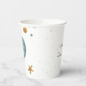 Schattigee Blue Balloon Boy 2e verjaardag Papieren Bekers (Links)