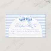 Schattigee Blue Boho Bow Baby Boy Douche Luier Raf Informatiekaartje (Voorkant)