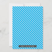 Schattigee Blue Boys Luier Baby shower Uitnodiging (Achterkant)