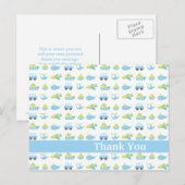 Schattigee Blue Boys Reistijd Dank je wel Postkaar Briefkaart (Voorkant / Achterkant)