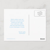 Schattigee Blue Boys Reistijd Dank je wel Postkaar Briefkaart (Achterkant)