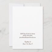 Schattigee Blue & Coral Owl Baby shower of Sprinkl Kaart (Achterkant)