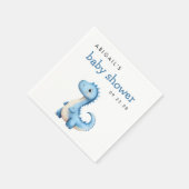 Schattigee Blue Dinosaur Baby shower servet (Hoek)