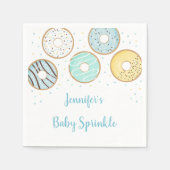 Schattigee Blue Donut Baby Sprinkle Servet (Voorkant)