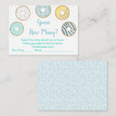 Schattigee Blue Donut Raad eens hoeveel douchespel Informatiekaartje (Voorkant / Achterkant)