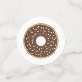 Schattigee Blue Donut Verjaardag Confetti (Kleine voorkant)