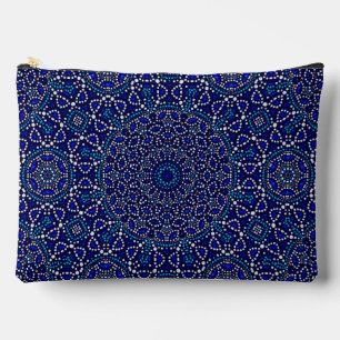 Schattigee Blue Dot Art Mandala Pattern Etui