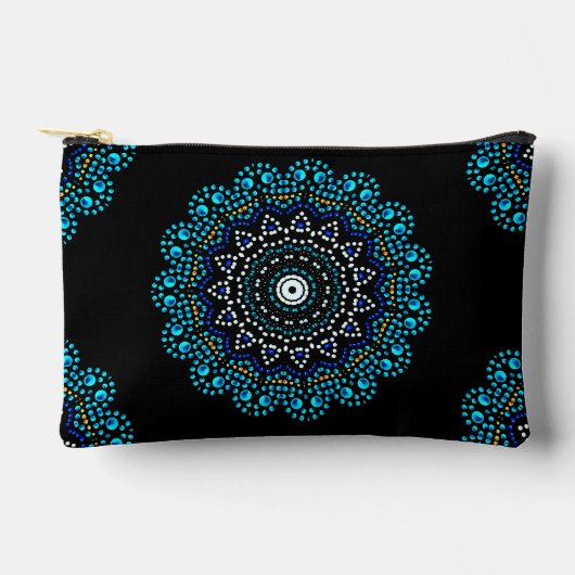 Schattigee Blue Dot Art Mandala Pattern Etui (Voorkant)