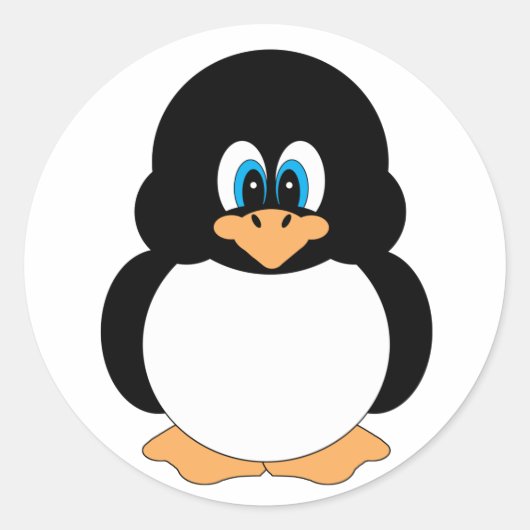 Schattigee Blue Eyed Penguin Stickers (Voorkant)