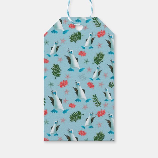 Schattigee Blue Footed Booby Cadeaulabel (Voorkant)