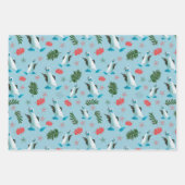 Schattigee Blue Footed Booby Vogelliefhebber Inpakpapier Vel (Voorkant 3)