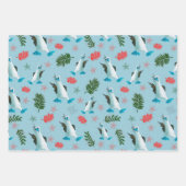 Schattigee Blue Footed Booby Vogelliefhebber Inpakpapier Vel (Voorkant 2)