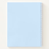 Schattigee Blue Girly Trendy Notitieboek (Achterkant)