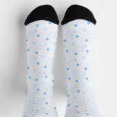 Schattigee Blue Heart Pattern Crew Sokken (Top)