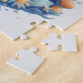 Schattigee Blue Hedgehog Puzzle Legpuzzel (Zijkant)