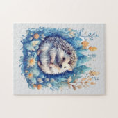 Schattigee Blue Hedgehog Puzzle Legpuzzel (Horizontaal)