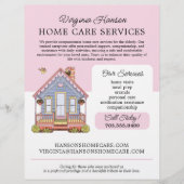 Schattigee Blue House Caregiver Caretaker Services Flyer (Voorkant)