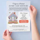 Schattigee Blue House Caregiver Services Flyer (Hand)