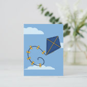 Schattigee Blue Kite Briefkaarten (Staand voorkant)