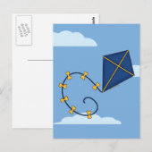 Schattigee Blue Kite Briefkaarten (Voorkant / Achterkant)