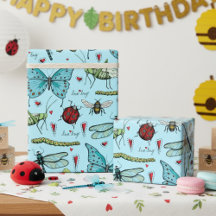 Schattigee Blue Love Bug Insecten voor Bug Lovers
