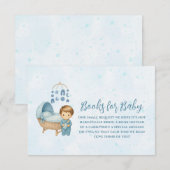 Schattigee Blue Mobile Wieg baby kinderbedjes voor Informatiekaartje (Voorkant / Achterkant)