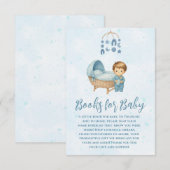 Schattigee Blue Mobile Wieg baby kinderbedjes voor Informatiekaartje (Voorkant / Achterkant)