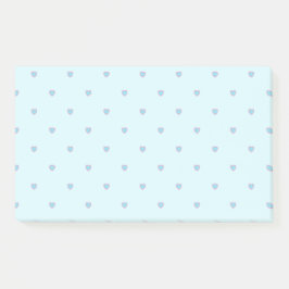 Schattigee Blue Pastel Hearts Patroon Opmerkingen Post-it® Notes